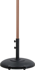 Amalfi - Patio Umbrella - Black Base / Light Brown Pole