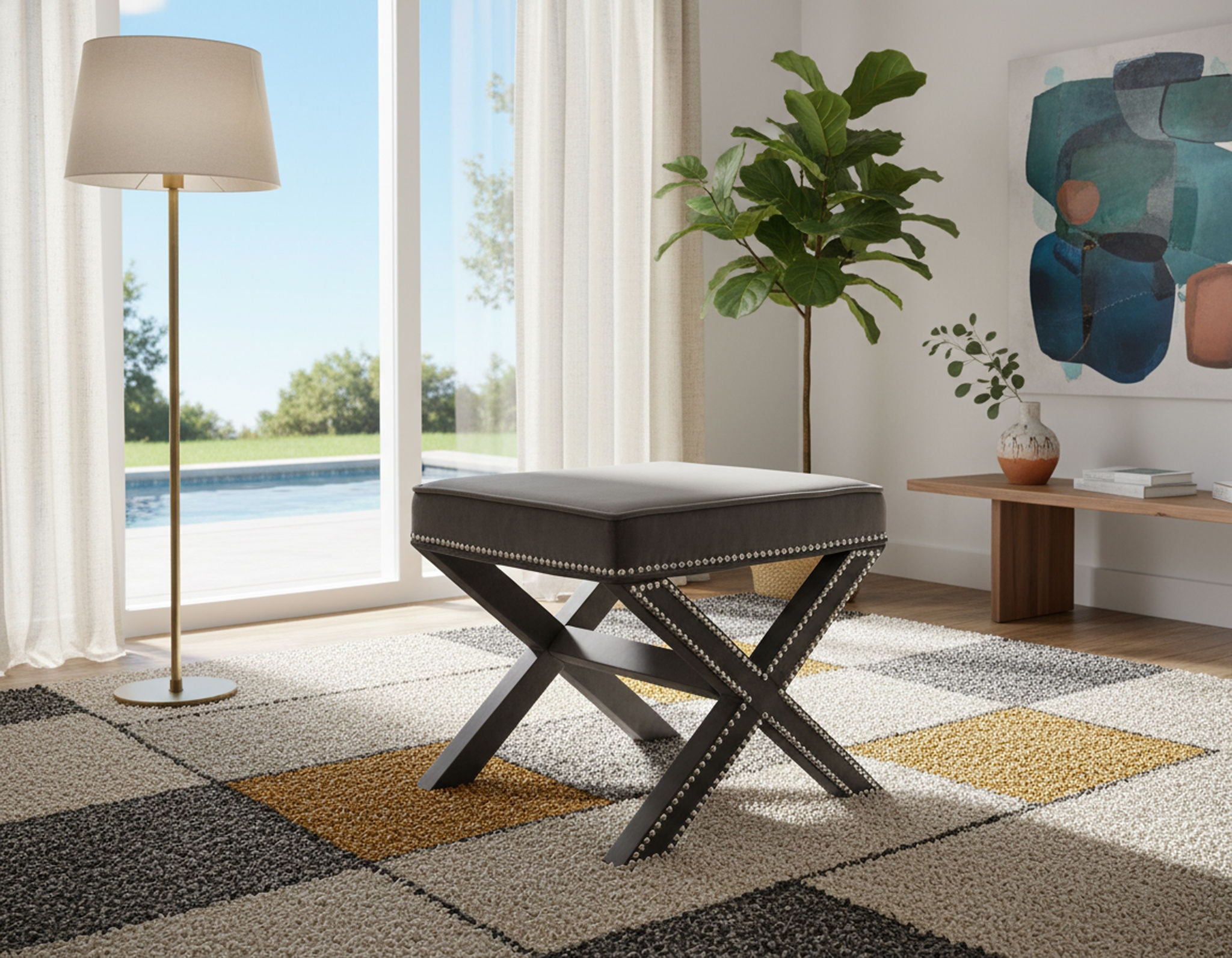 Nixon - Bench Ottoman