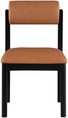 Roundhill - Faux Leather Dining Chair (Set of 2) - Black Frame