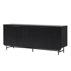 Modern Fluted Door Minimalist Storage Sideboard