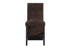 D12BT - 7 Piece Dining Room Set (Bar Table And 6 Bar Stools) - Black / Brown / White