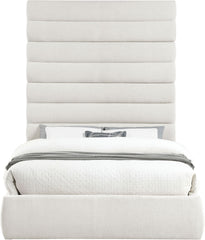 Adam - Linen Fabric Bed With 89" Headboard