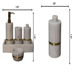 Inlay - Bathroom (Set of 5) - White