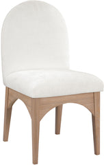 Waldorf - Chenille Dining Side Chair With Natural Legs