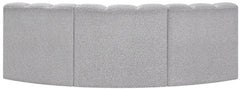 Arc - Boucle Fabric 3 Piece Modular Corner Sofa