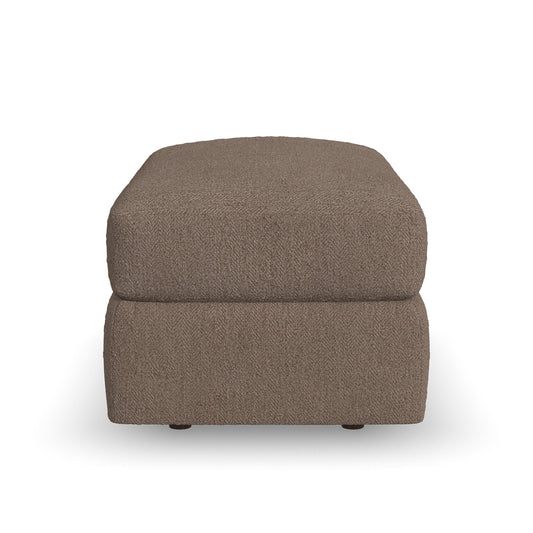 Chevy - Fabric Ottoman Pouf - Brown