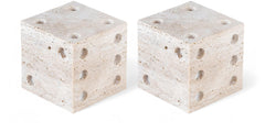 Dice - Travertine Decorative - Natural