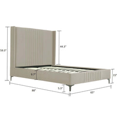 Promenade - Bed With Upholstered Headboard And Slats