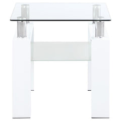 Dyer - 1-Shelf Rectangular Glass Top Table