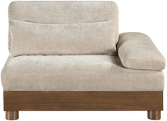 Turin - Fabric Upholstered Modular Arm Chair - Taupe