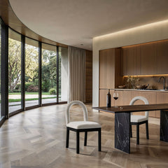 Conrad - Velvet Dining Chair With Black Legs