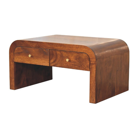 Darcy - Coffee Table, 2 Drawer - Chestnut