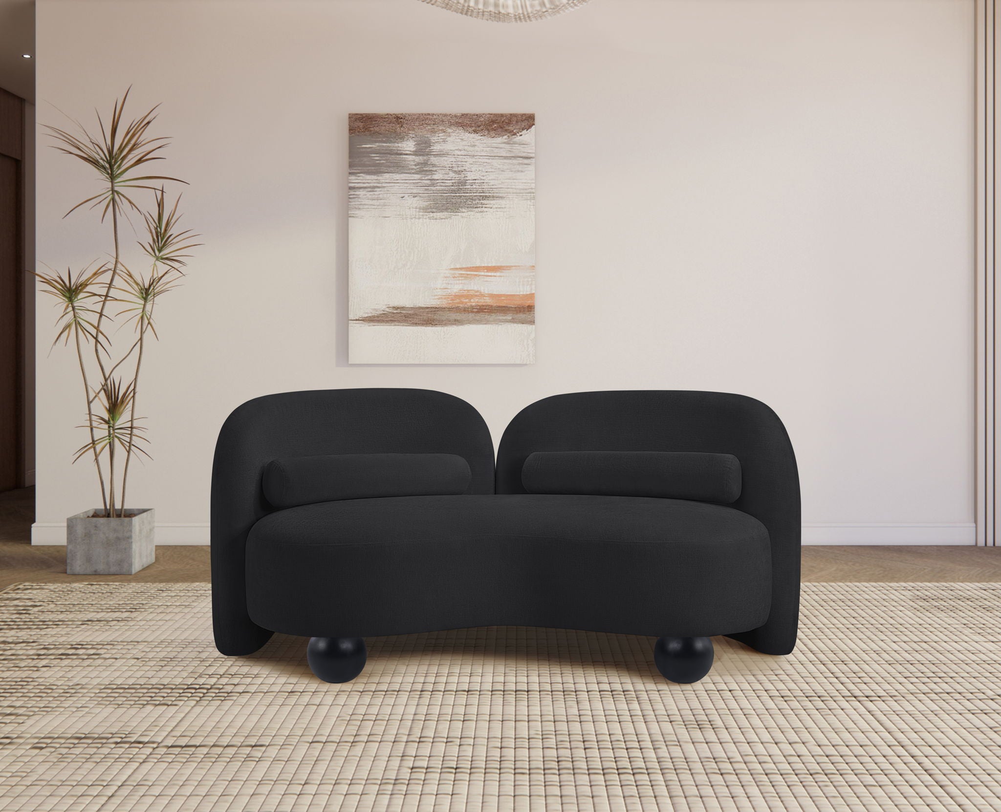 Daphne - Chenille Loveseat