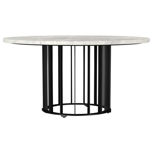 Haven - Round Genuine White Marble Top Table