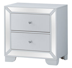 Nightstand Contemporary - Silver Champagne