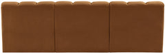 Arc - Velvet 3 Piece Modular Straight Sofa