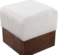 Havre - Ottoman / Stool With Brown Base