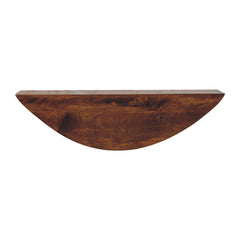 Crescent Floating Wall Shelf - Brown