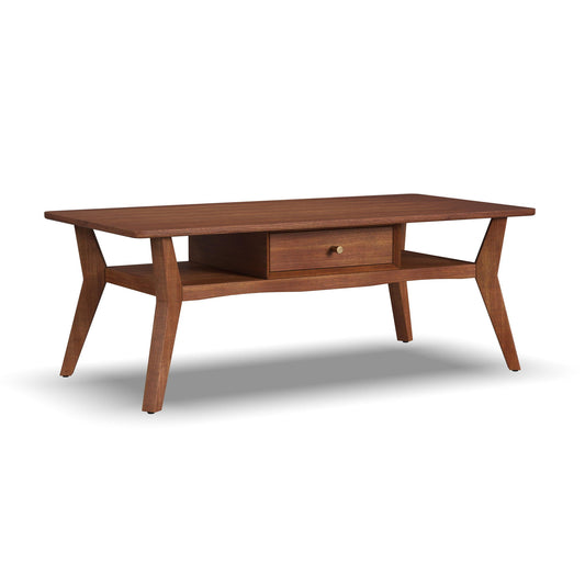 Ludwig - Occasional Rectangular Coffee Table With Drawer - Dark Brown