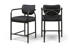 Serava - Vegan Leather Upholstered Bar Stool