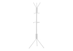 Coat Rack, Hall Tree, Free Standing, Hanging Bar, 6 Hooks, Entryway, Contemporary & Modern