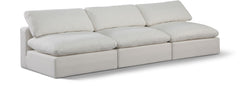 Comfy - Linen Modular Armless Sofa 3 Seats