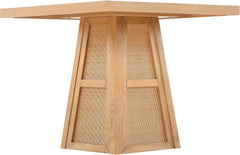 Fenwick - Cane Oak Veneer And Solid Wood Dining Table