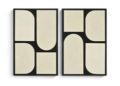 Icon - Mango Wood 2 Piece Wall Art