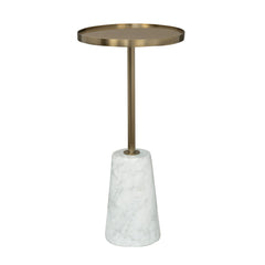 Hamilton - Accent Table - Gold / White