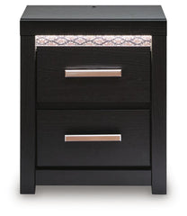 Shoralli - Two Drawer Night Stand - Black