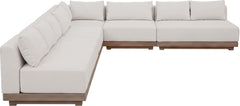 Solace - Olefin 5 Piece Outdoor Patio Modular Sectional