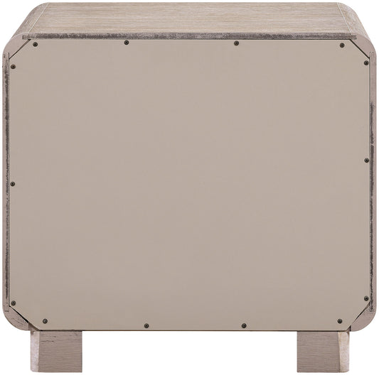 Adagio - Solid Wood And Oak Veneer Nightstand - Natural