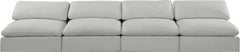 Comfy - Linen Modular Armless Sofa 4 Seats