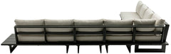Maldives - 6 Piece Water Resistant Outdoor Patio Modular Sectional With Gray Base
