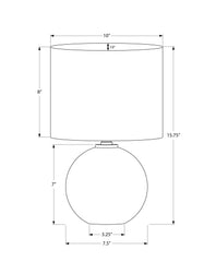 Contemporary Lighting, Table Lamp, Resin, Ceramic - Cream