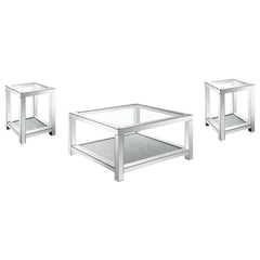 Valentina - Mirrored Coffee Table Set