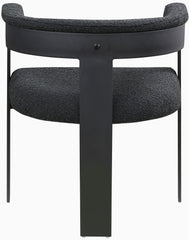 Romeo - Boucle Dining Chair With Black Base (Set of 2)