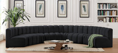 Arc - Velvet 8 Piece U-Shaped Modular Sofa