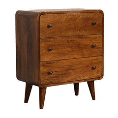 3 Drawer Mini Curved Chest