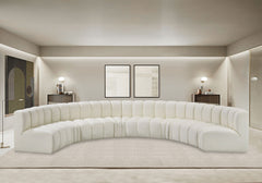 Arc - Faux Leather 8 Piece U-Shaped Modular Sofa