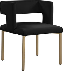 Caleb - Dining Chair with Gold Legs (Set of 2)
