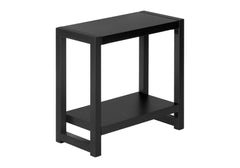 Accent Side Table, Narrow, Small, 2 Tier, Contemporary And Modern