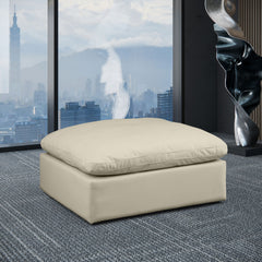 Comfy - Faux Leather Ottoman
