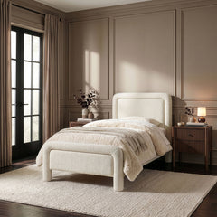 Baylor - Fabric With Interwoven Chenille Upholstered Bed