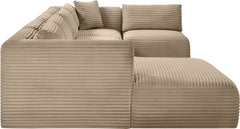 Shaggy - Fabric 5 Piece Modular U-Shaped Sectional