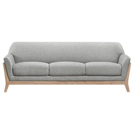 Vaughn - Fabric Upholstered Flared Arm Sofa - Gray
