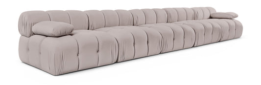 Orin - Velvet 5 Piece Modular Armless Sofa