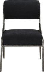 Bastille - Upholstered Dining Side Chair (Set of 2) - Silver Frame