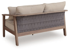 Harmony Headlands - Loveseat With Cushion - Natural / Gray