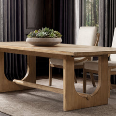 Turnkey - 8 Seater Dining Table - Antique Brown